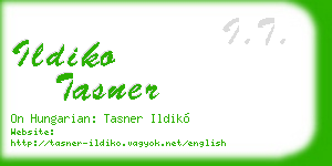 ildiko tasner business card